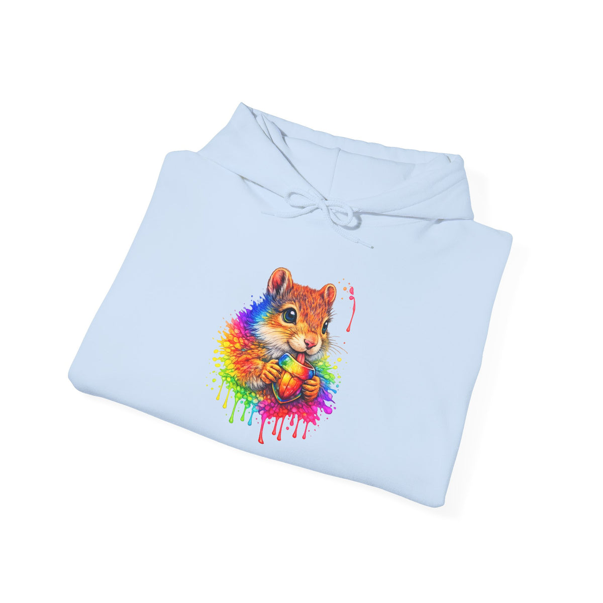 Watercolor Squirrel Hooded Sweatshirt