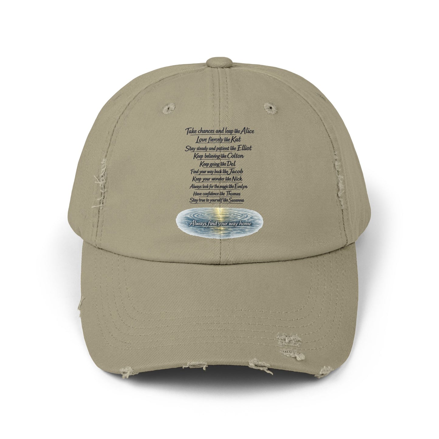 "Find Your Way" Distressed Cap