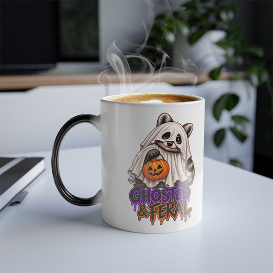 Ghosted Raccoon Color-Changing Mug  11 oz