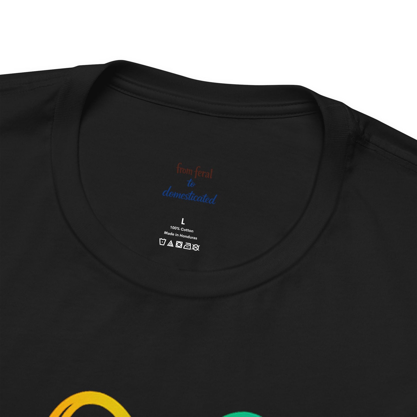 Heart/Paw Colorful Line-Work T-Shirt