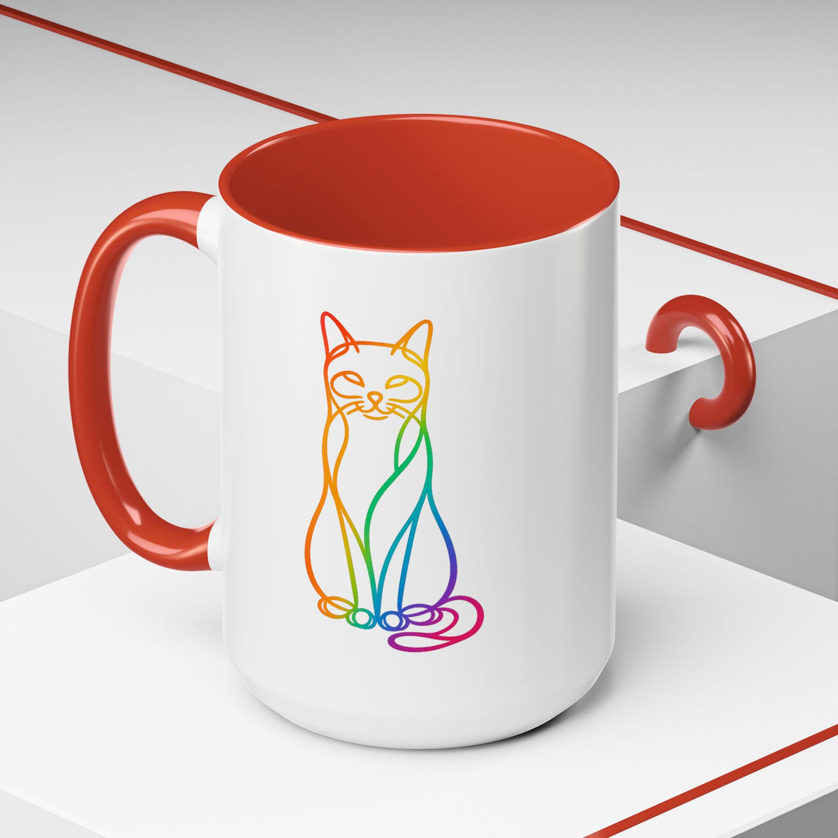 Rainbow Cat Coffee Mug  (11/15oz)