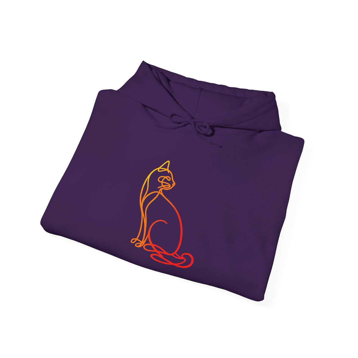 Sunrise Cat Hooded Sweatshirt