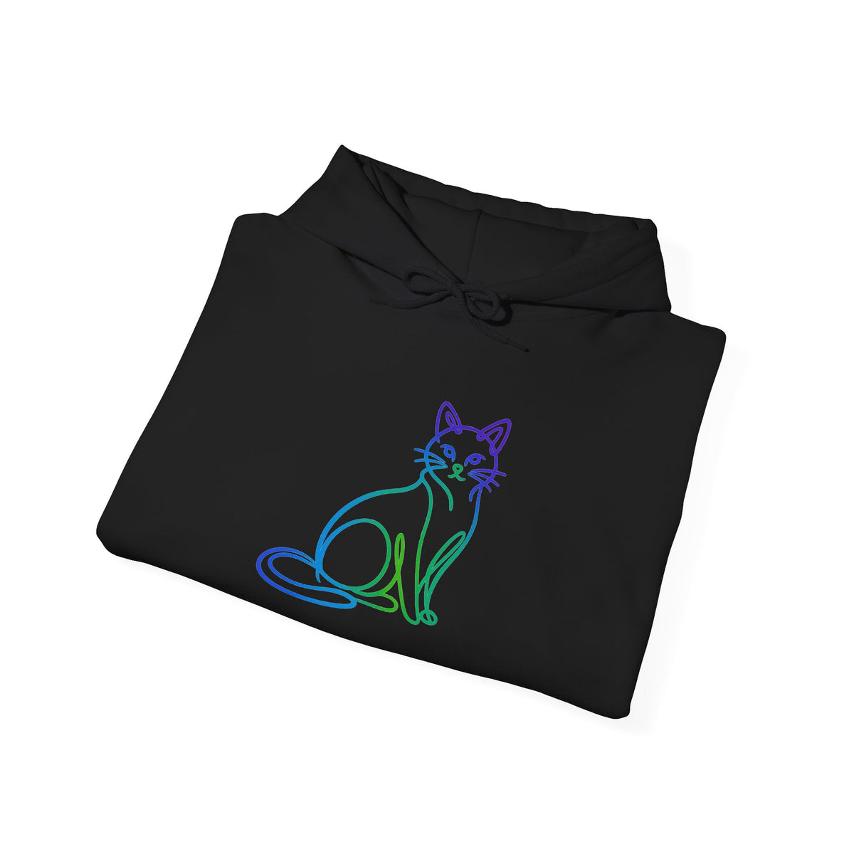 Northern Lights Cat Hooded Sweatshirt