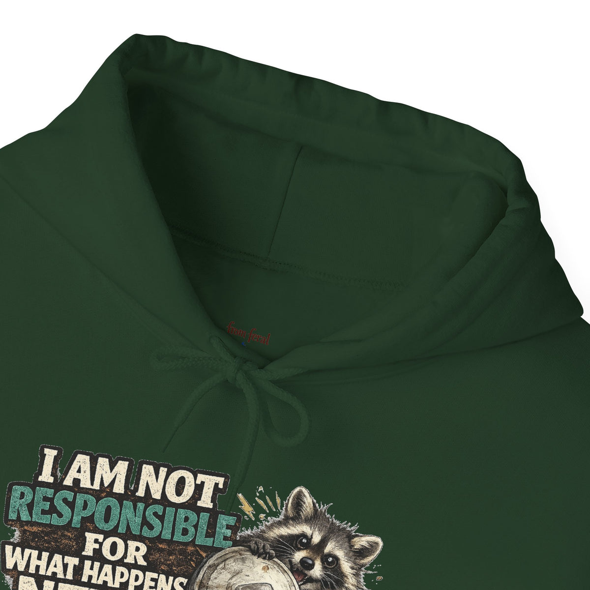 Not Responsible Raccoon Hooded Sweatshirt