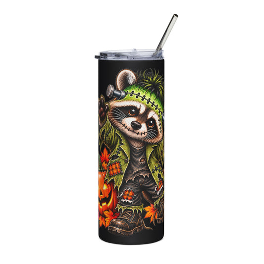 Halloween Frankenstein Raccoon - 20oz Stainless Steel Tumbler