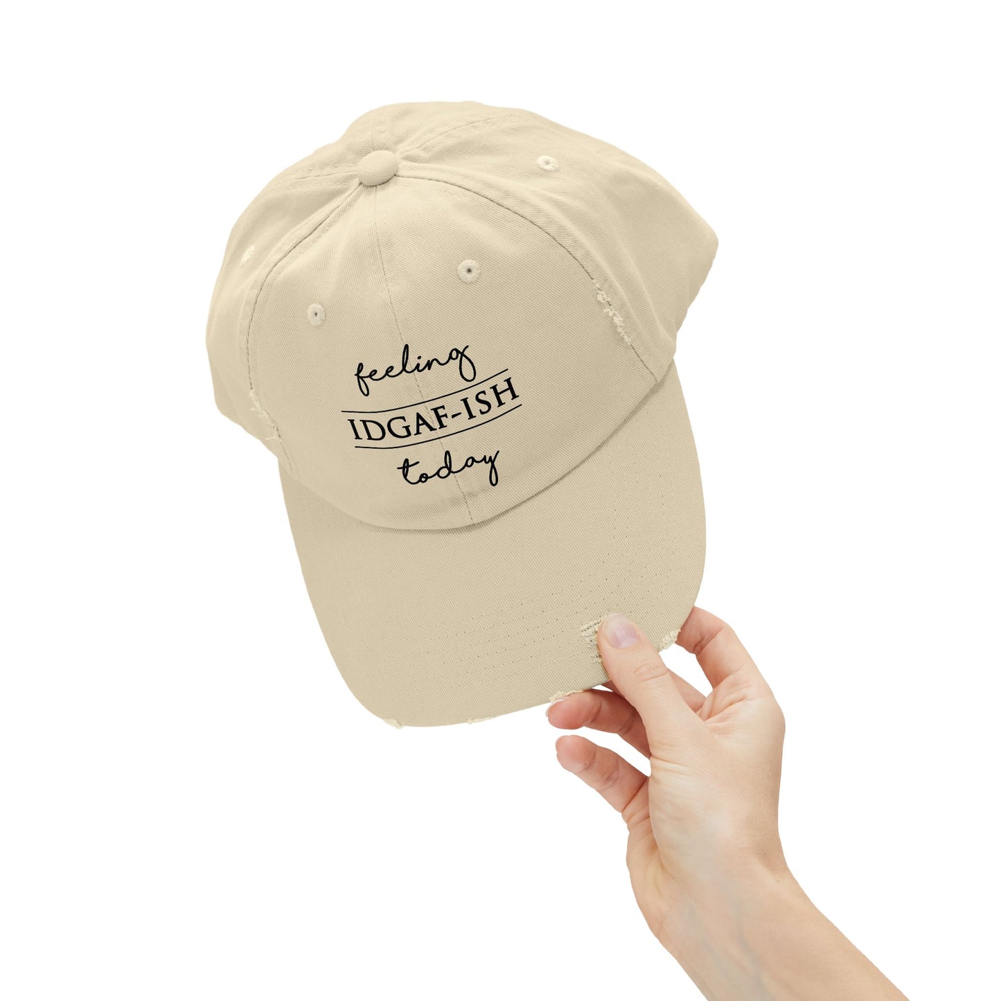 "IDGAFish" Distressed Cap —  Funny Truth Hat