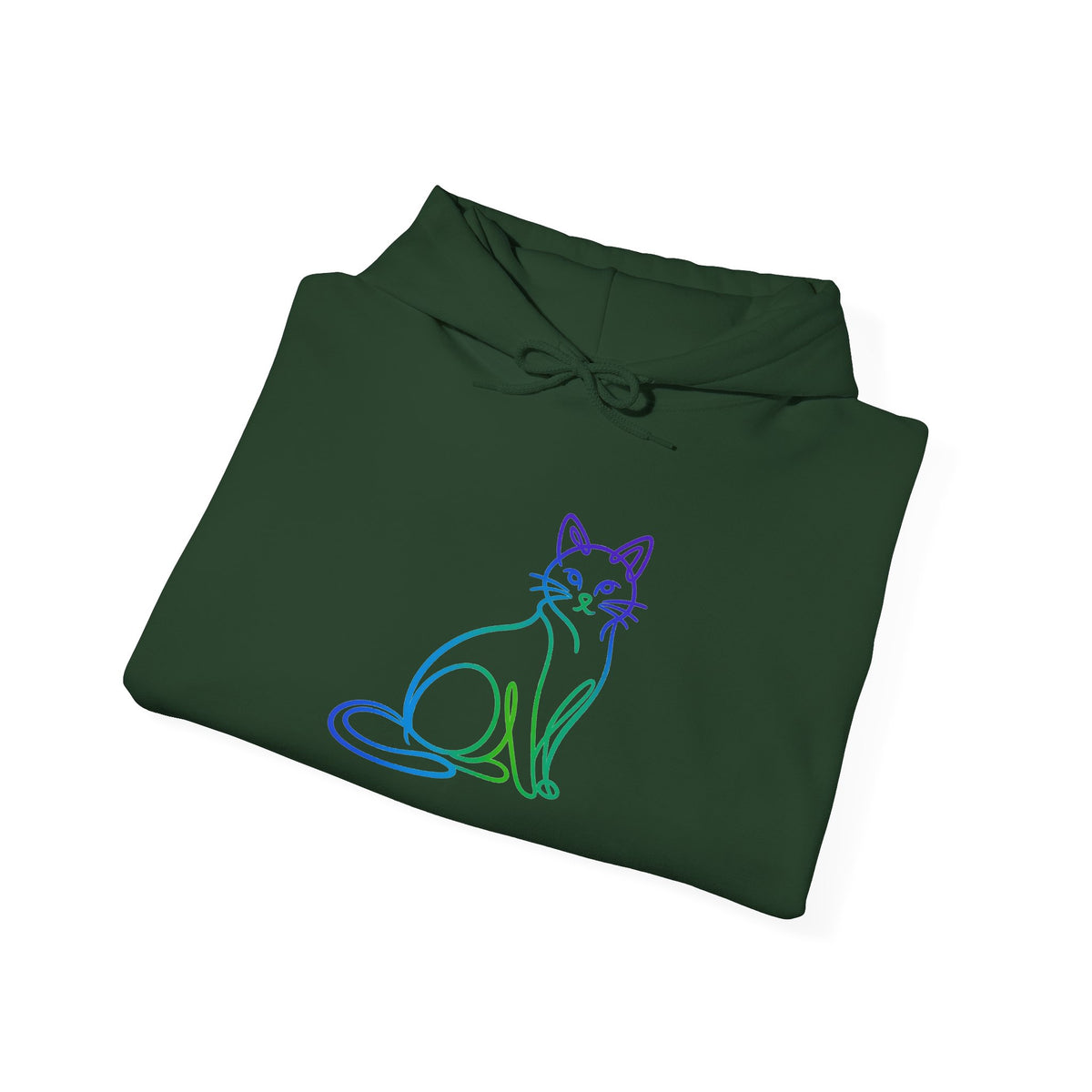 Northern Lights Cat Hooded Sweatshirt