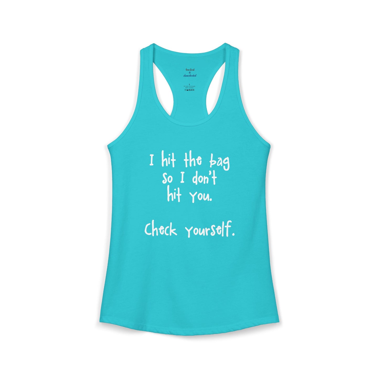 "Check Yourself" Kickboxing Racerback Tank