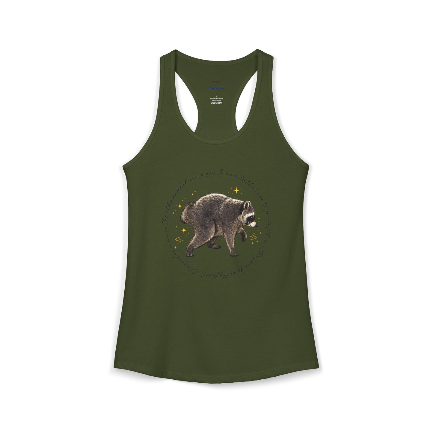 Jimothy Raccoon Racerback Tank