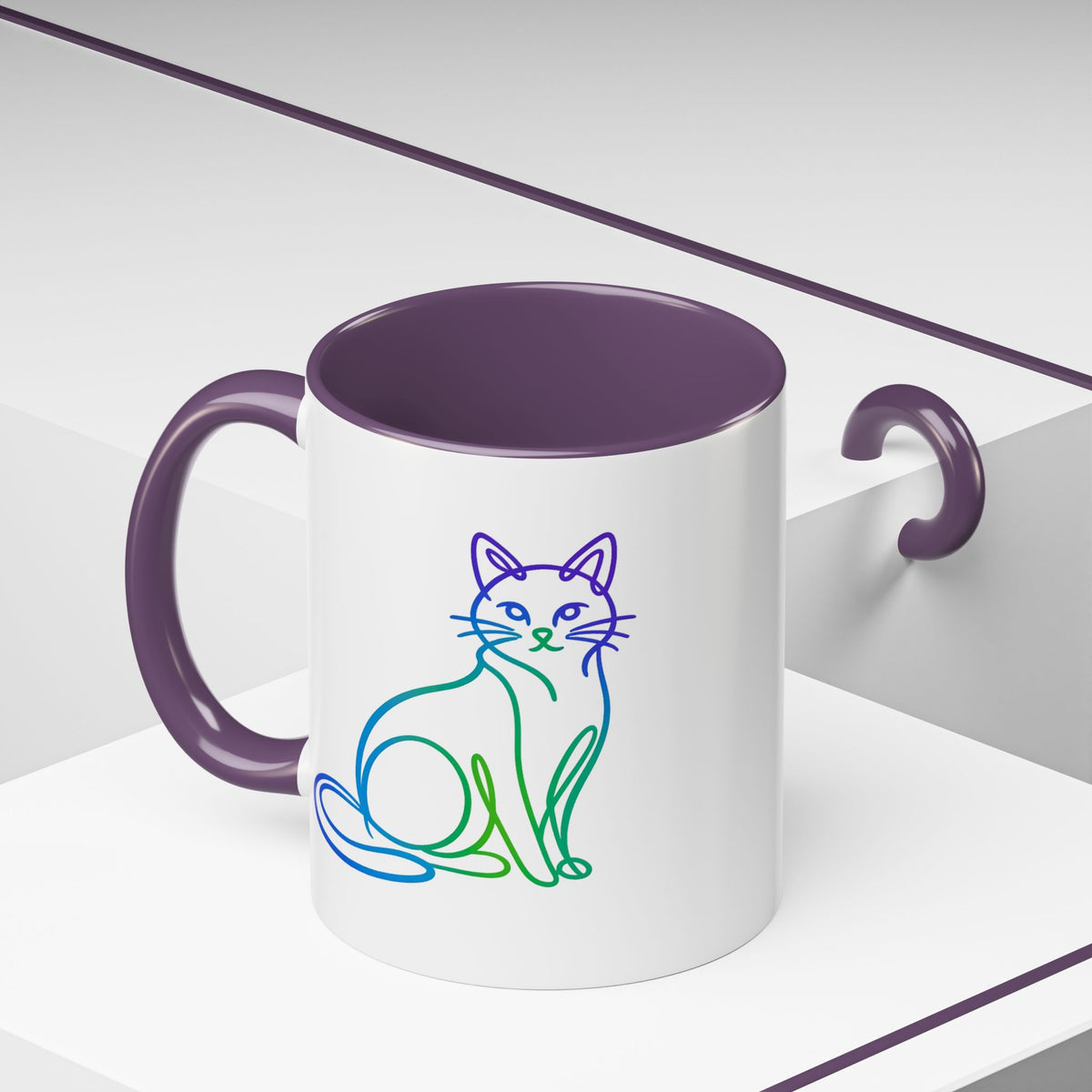 Northern Lights Cat Coffee Mug  (11/15oz)