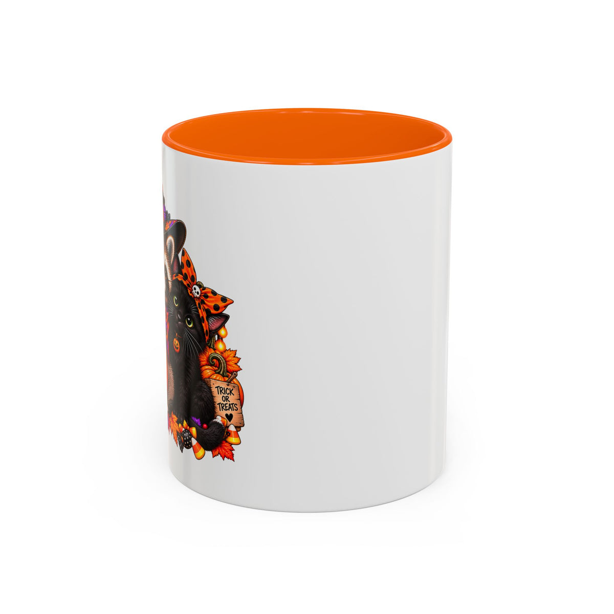 Halloween Raccoon and Black Cat Bestie Coffee Mug  (11/15oz)