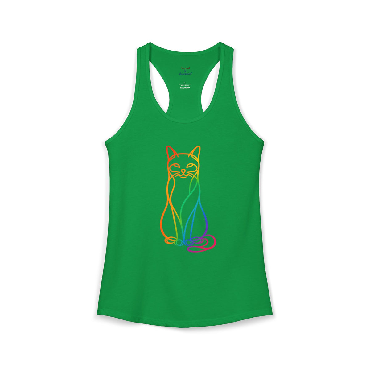 Rainbow Cat Racerback Tank