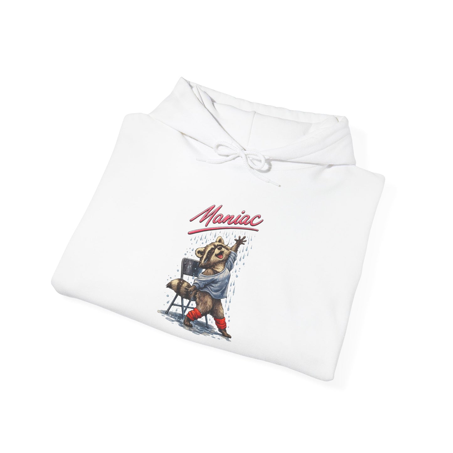 Dancing Raccoon "Maniac" Hooded Sweatshirt
