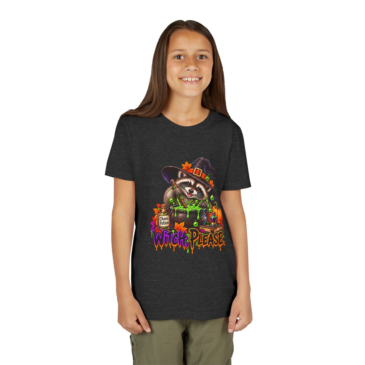 Witch, Please. Youth Tee — Raccoon Kids Tshirt