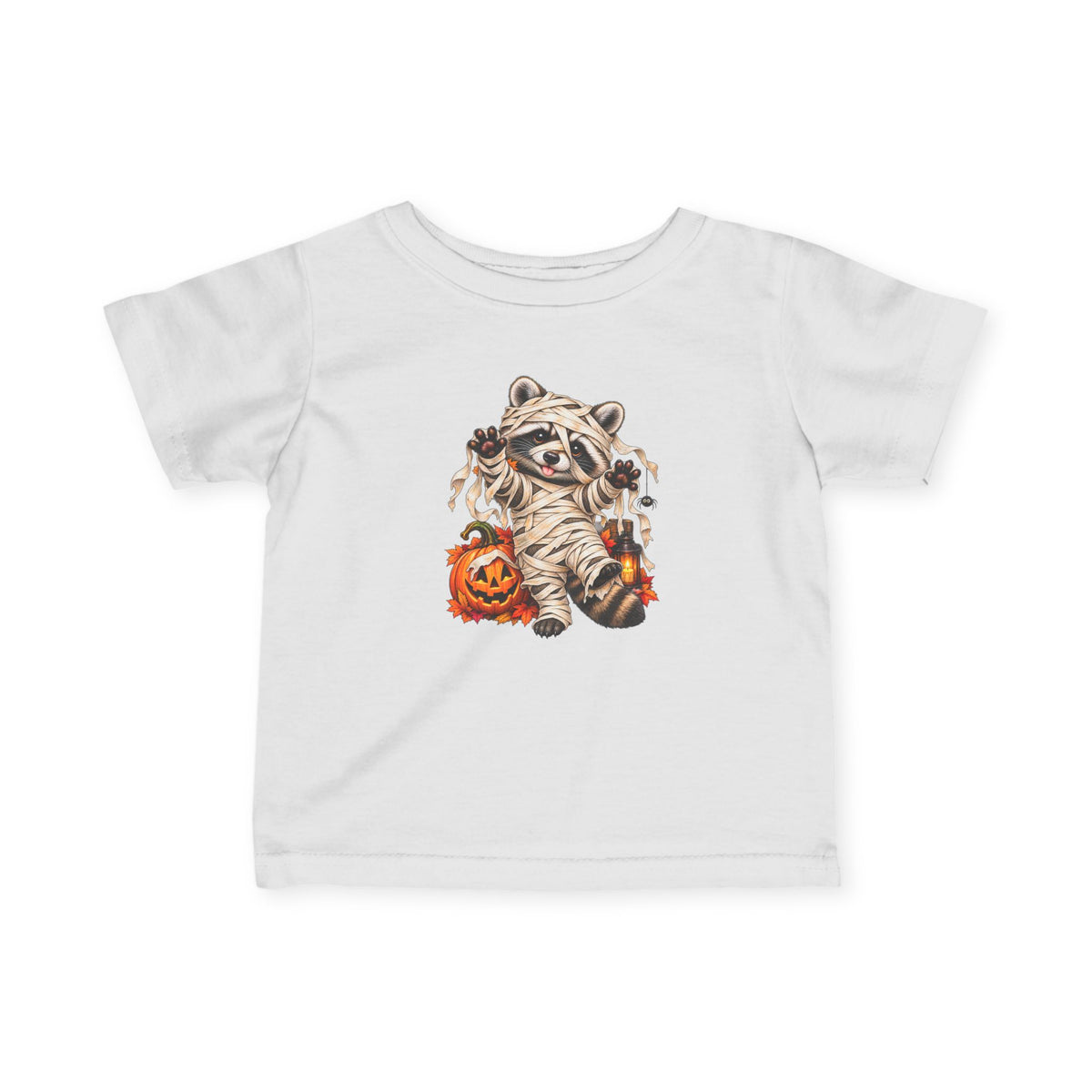 Halloween Mummy Raccoon Infant Tee