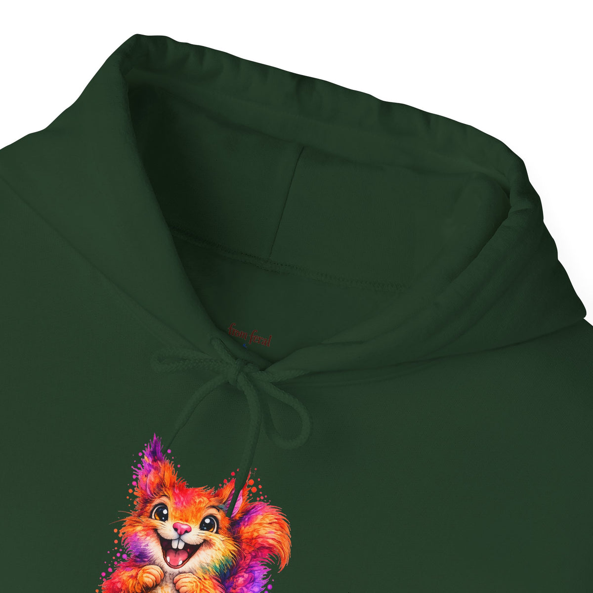 Watercolor Squirrel Hooded Sweatshirt