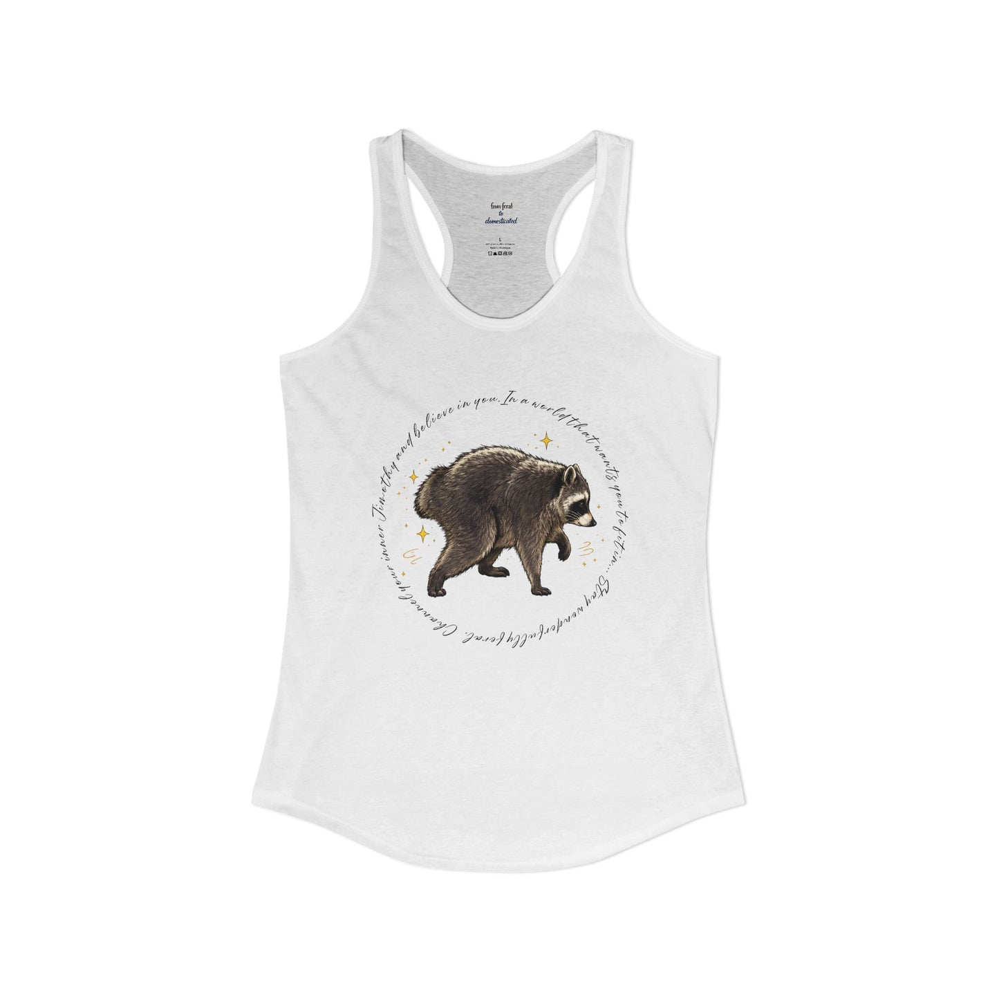 Jimothy Raccoon Racerback Tank