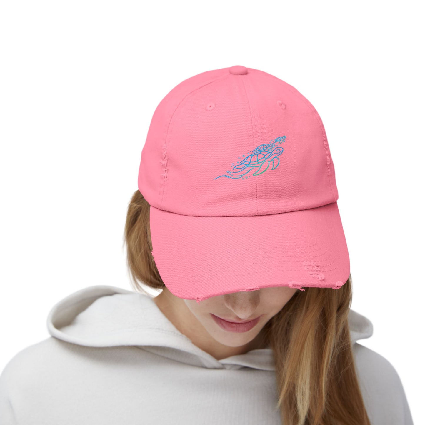 Swimming Sea Turtles | Distressed Cap