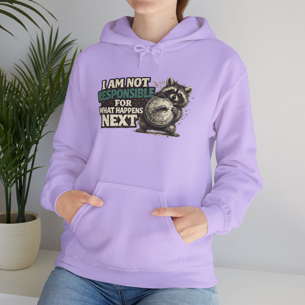 Not Responsible Raccoon Hooded Sweatshirt