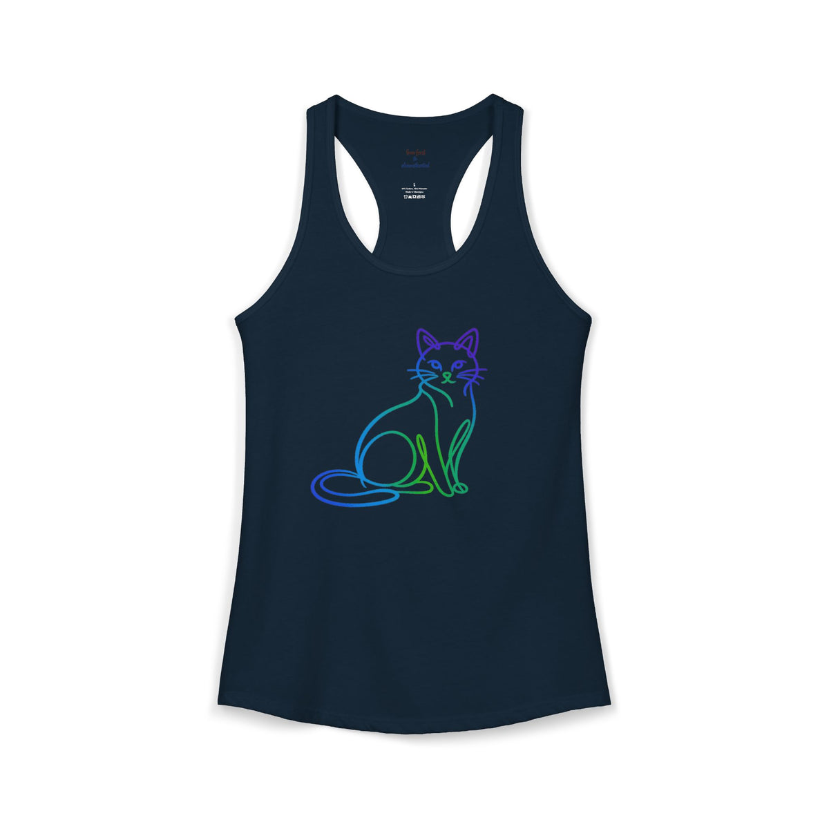 Northern Lights Cat Racerback Tank