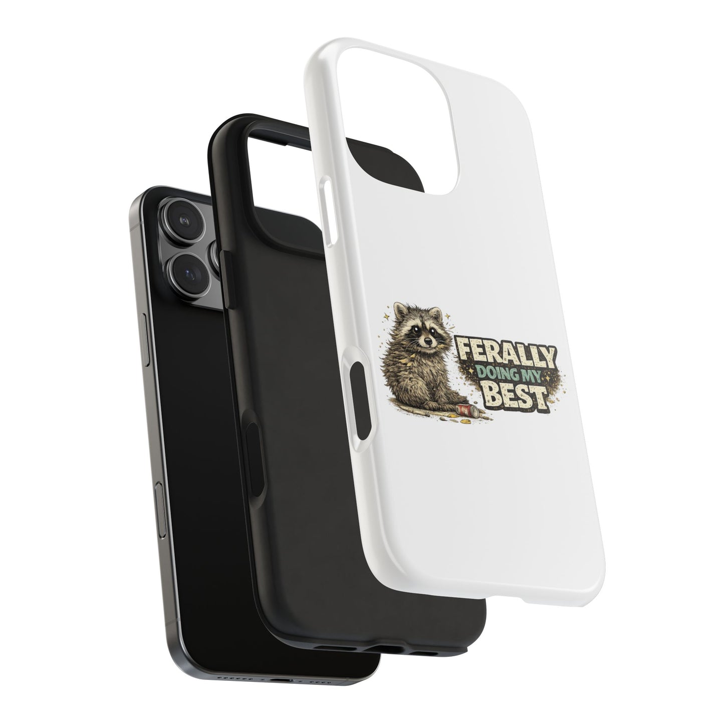 Ferally Raccoon Phone Case — Tough & Cute Protective Phone Cover