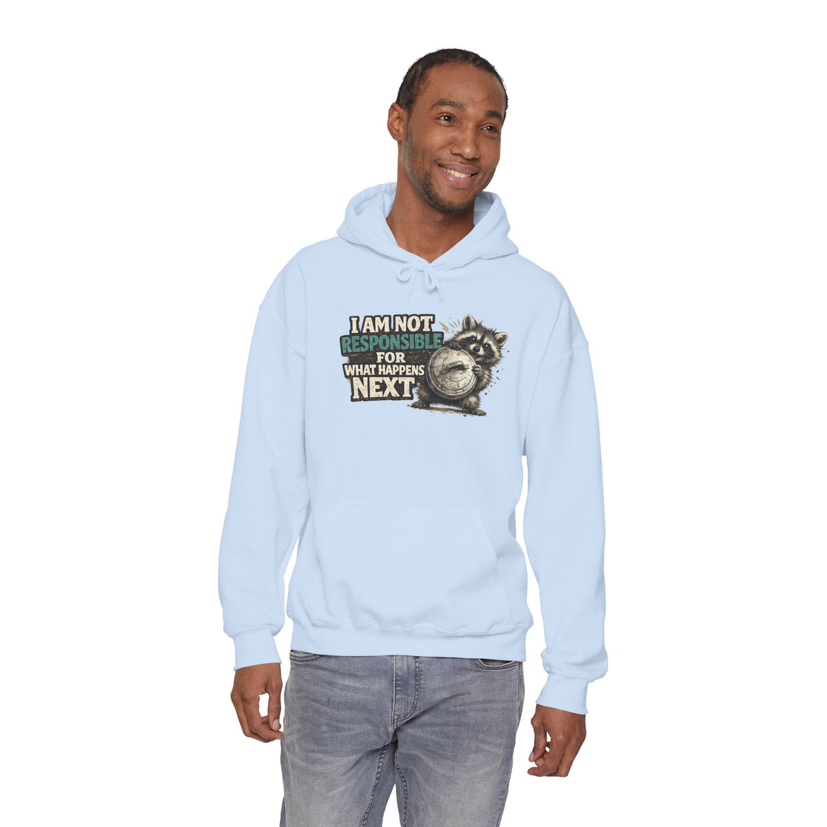 Not Responsible Raccoon Hooded Sweatshirt
