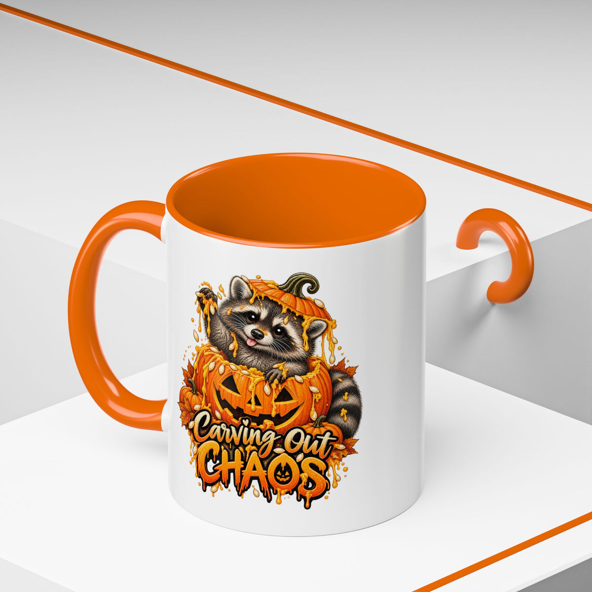 Carving Out Chaos Raccoon Coffee Mug  (11/15oz)