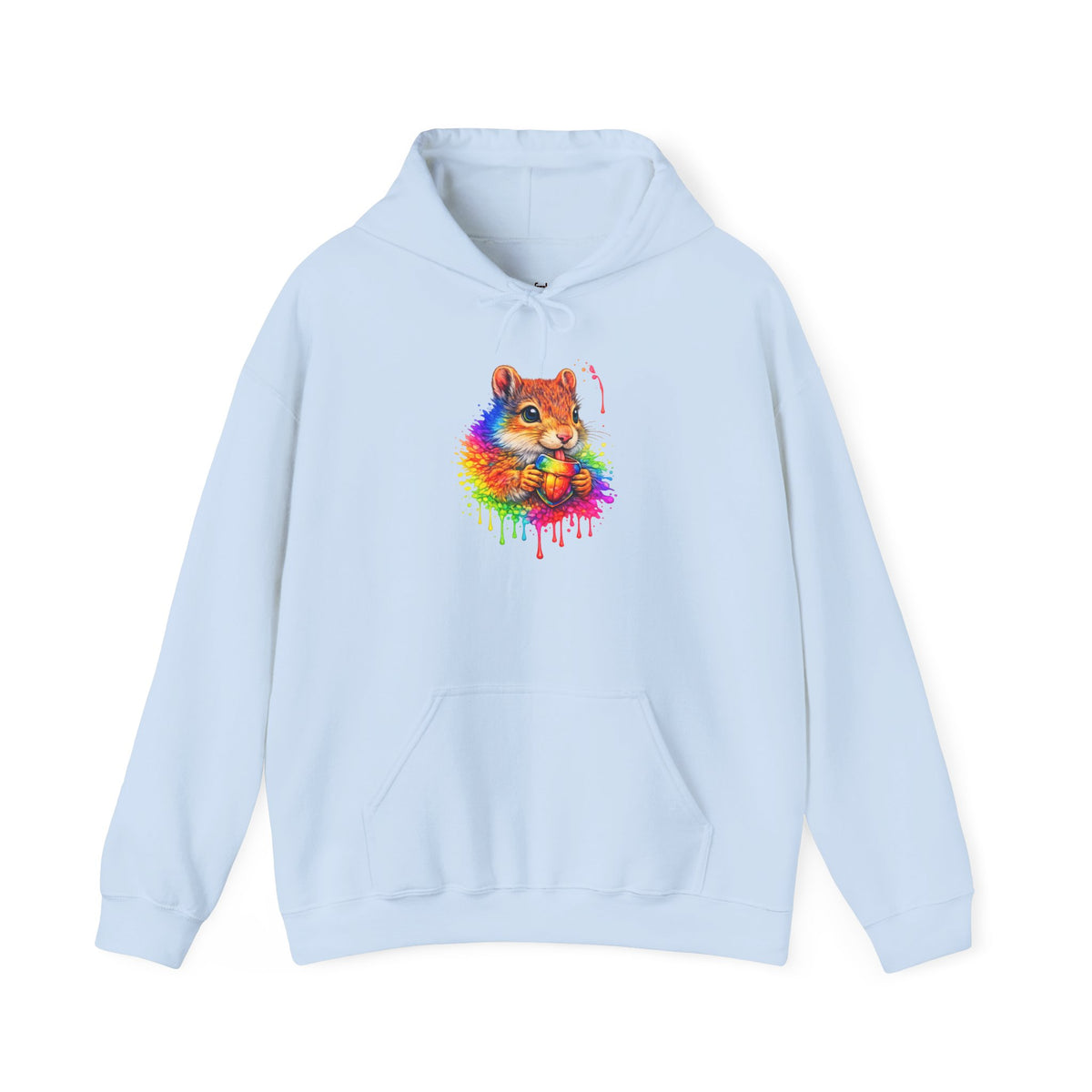 Watercolor Squirrel Hooded Sweatshirt