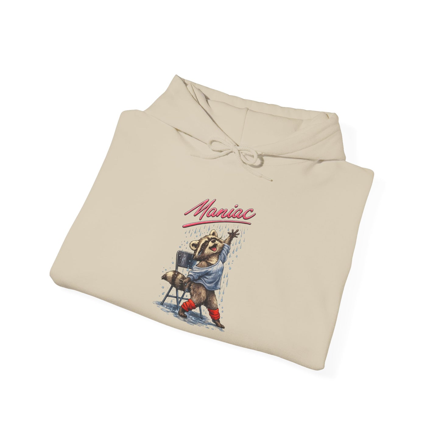 Dancing Raccoon "Maniac" Hooded Sweatshirt