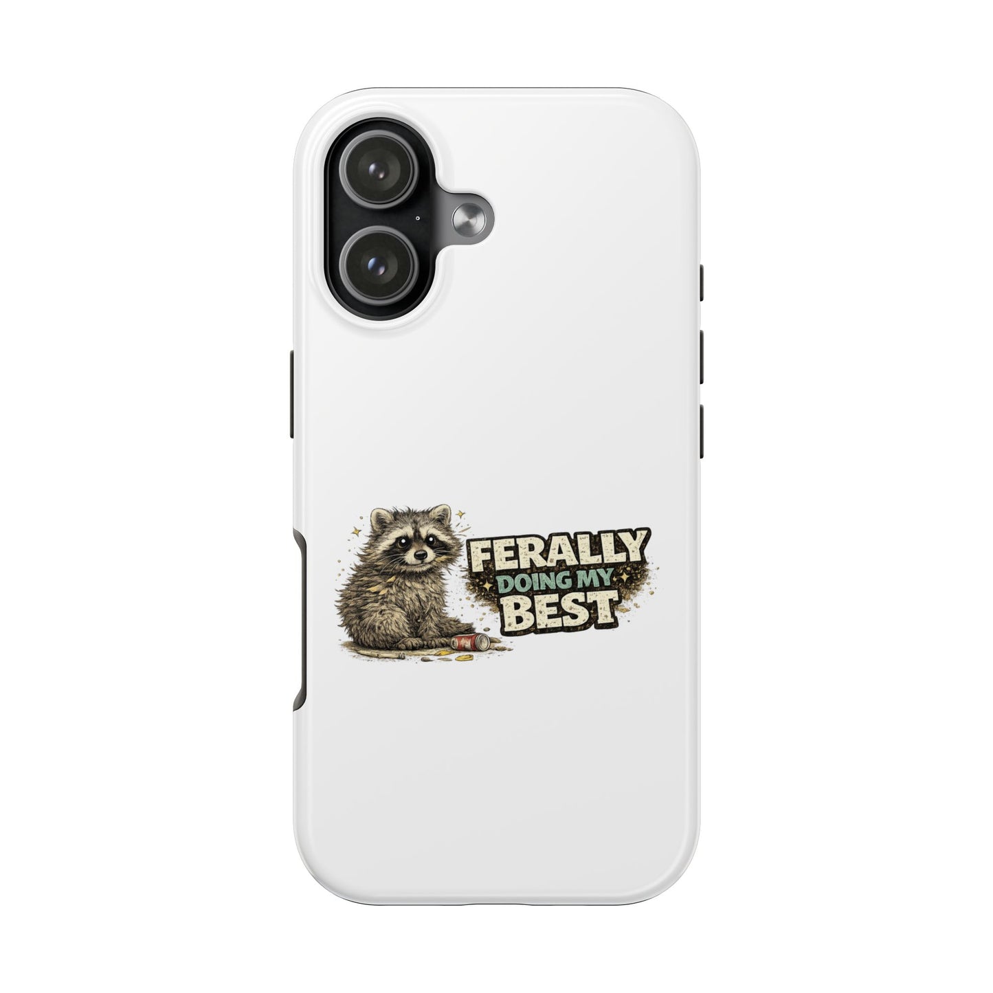 Ferally Raccoon Phone Case — Tough & Cute Protective Phone Cover