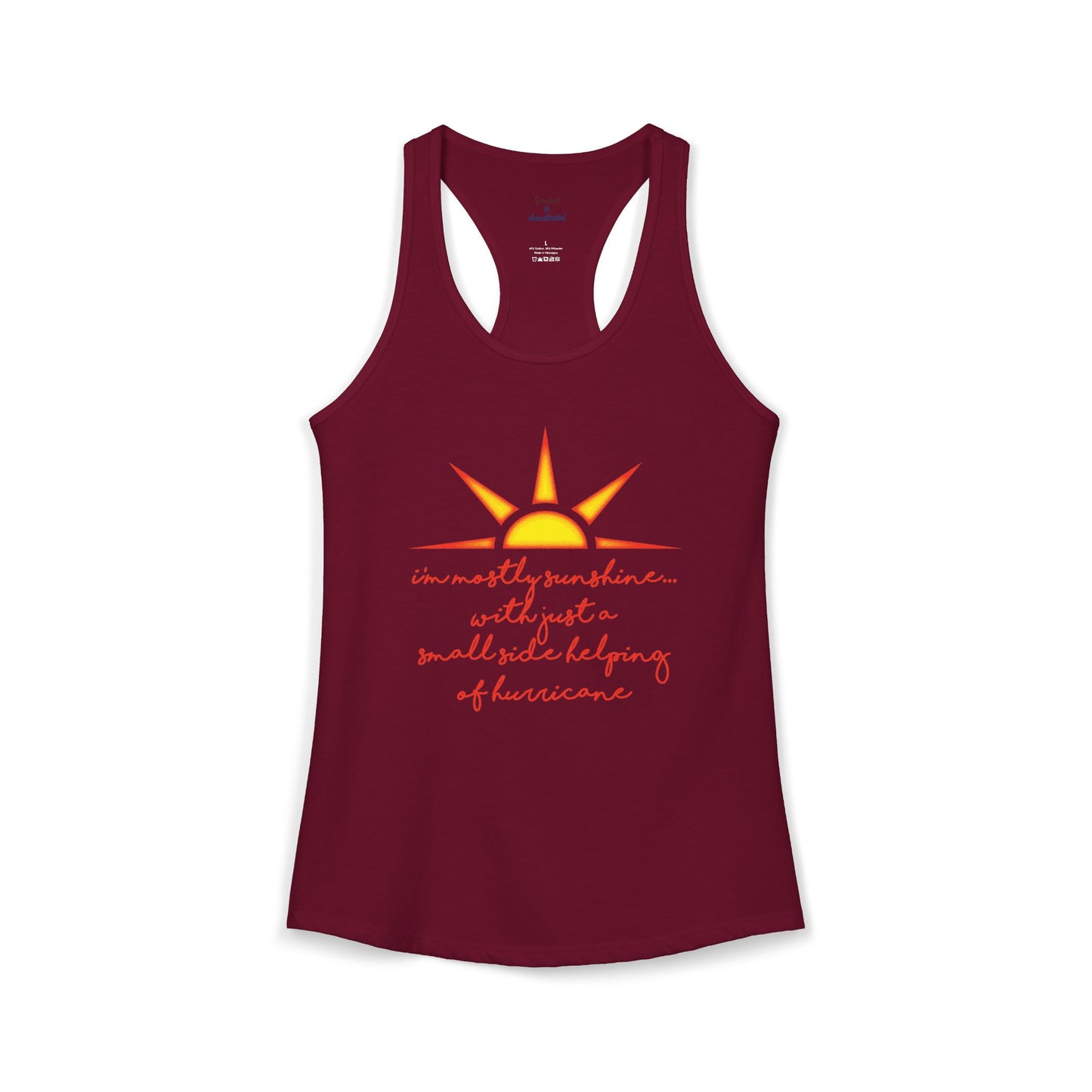 Sunshine and Hurricane Racerback Tank