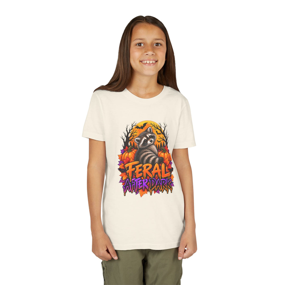 After Dark Coon Youth Tee — Raccoon Kids Tshirt