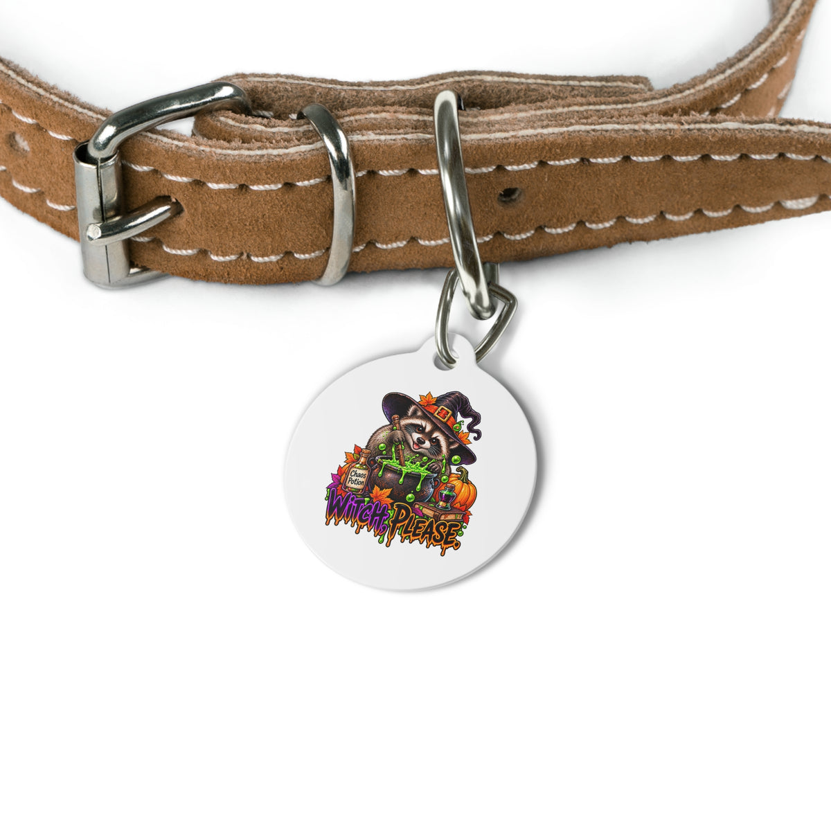 Halloween Raccoon Pet Tag