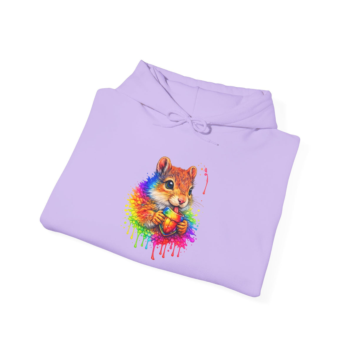 Watercolor Squirrel Hooded Sweatshirt