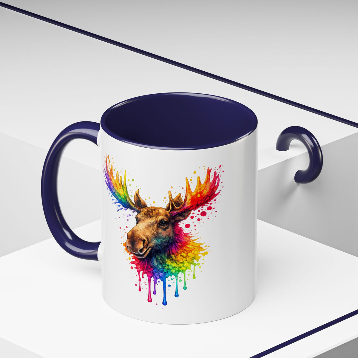 Watercolor Moose Coffee Mug  (11/15oz)