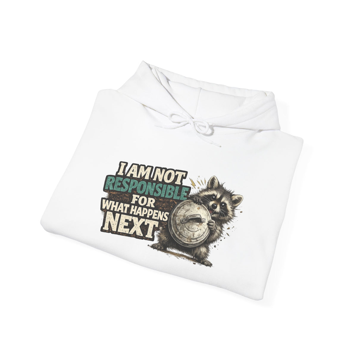 Not Responsible Raccoon Hooded Sweatshirt
