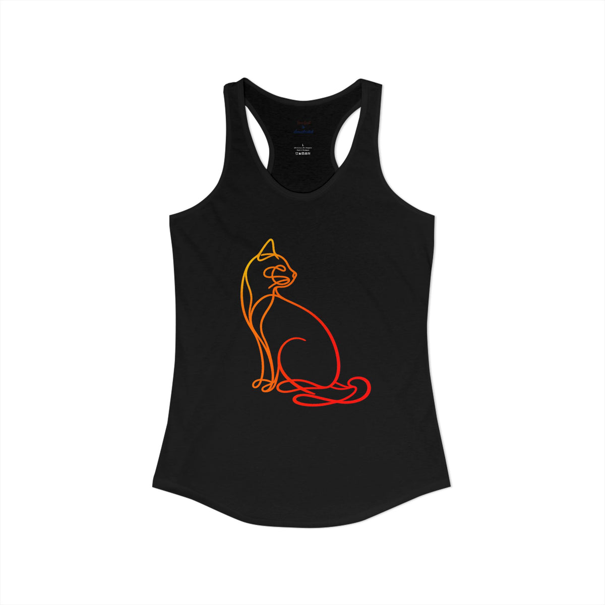Sunrise Cat Racerback Tank