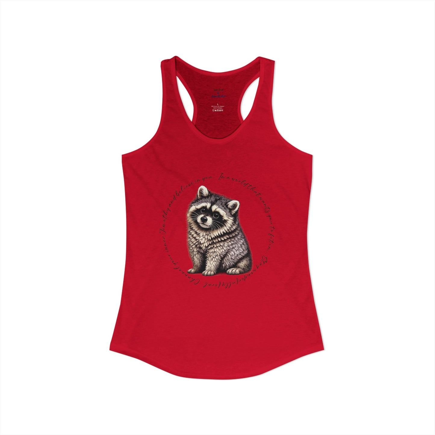 Jimothy Raccoon Racerback Tank