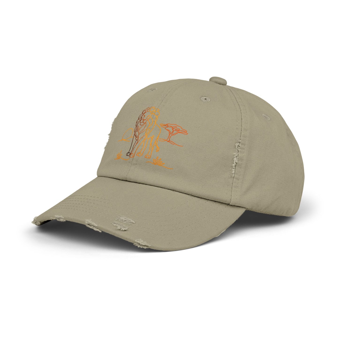 Safari Lion | Distressed Cap