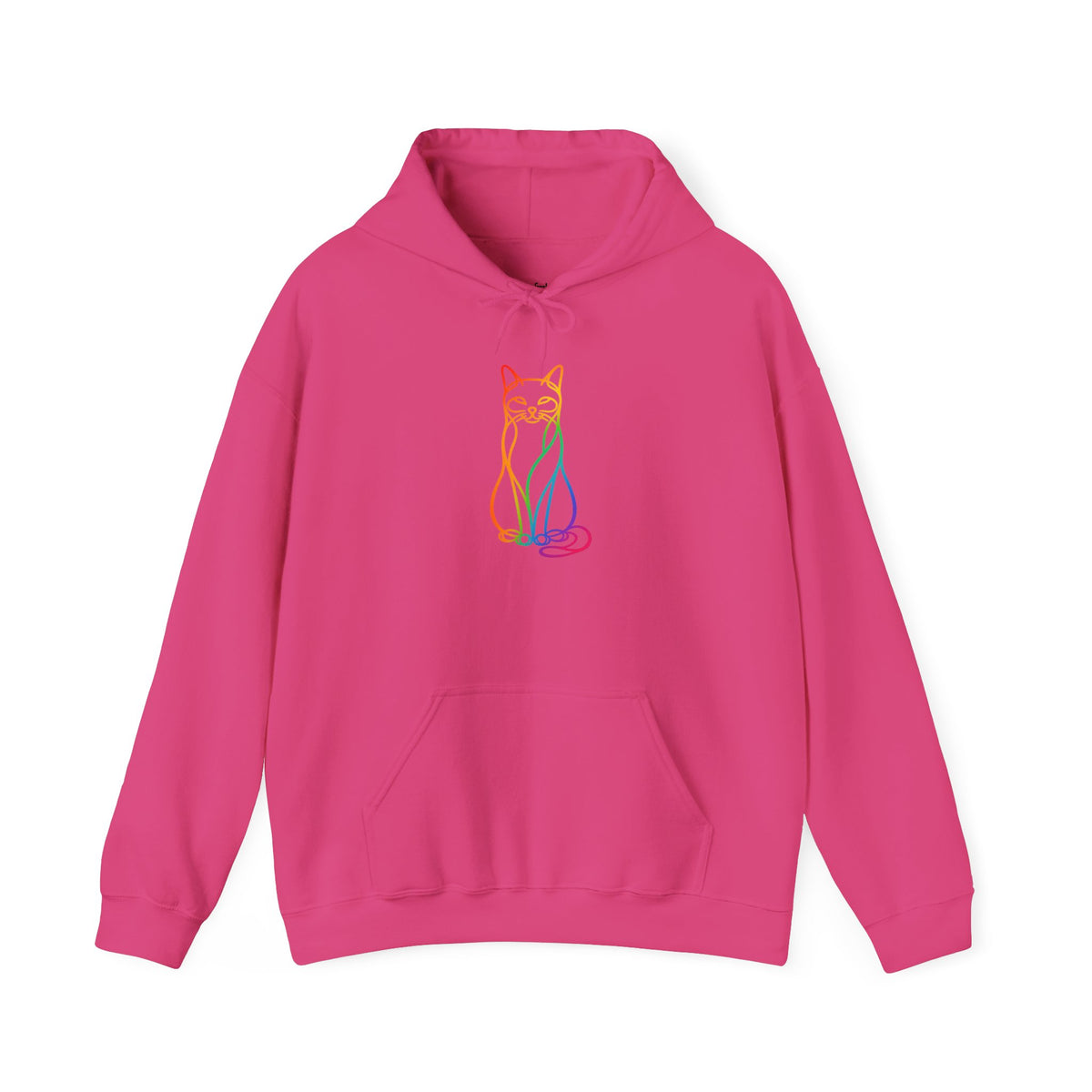 Rainbow Cat Hooded Sweatshirt