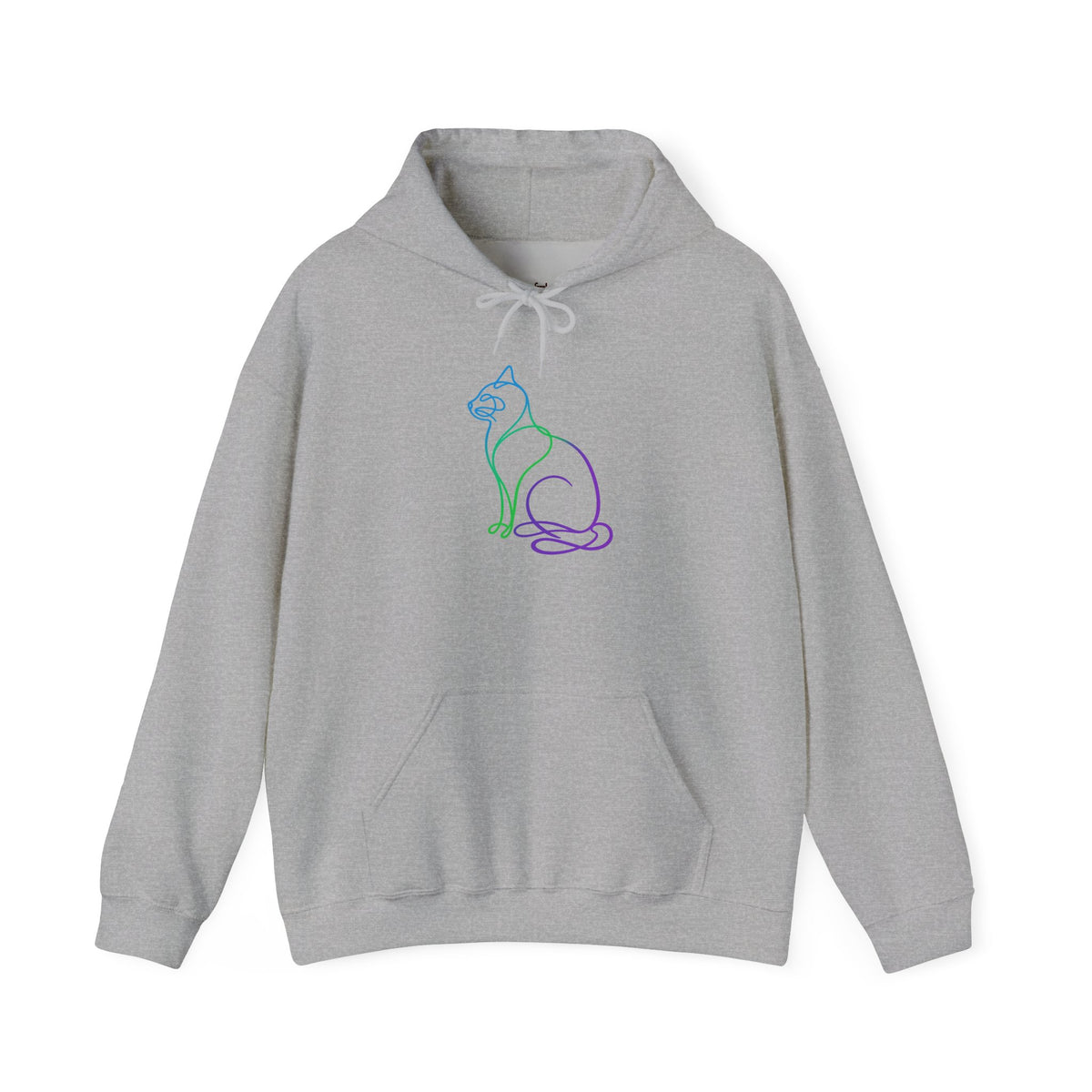 Northern Lights Cat Hooded Sweatshirt