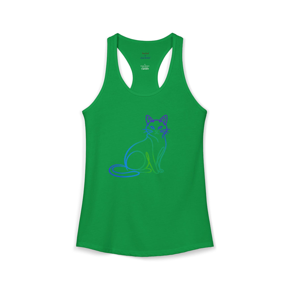 Northern Lights Cat Racerback Tank