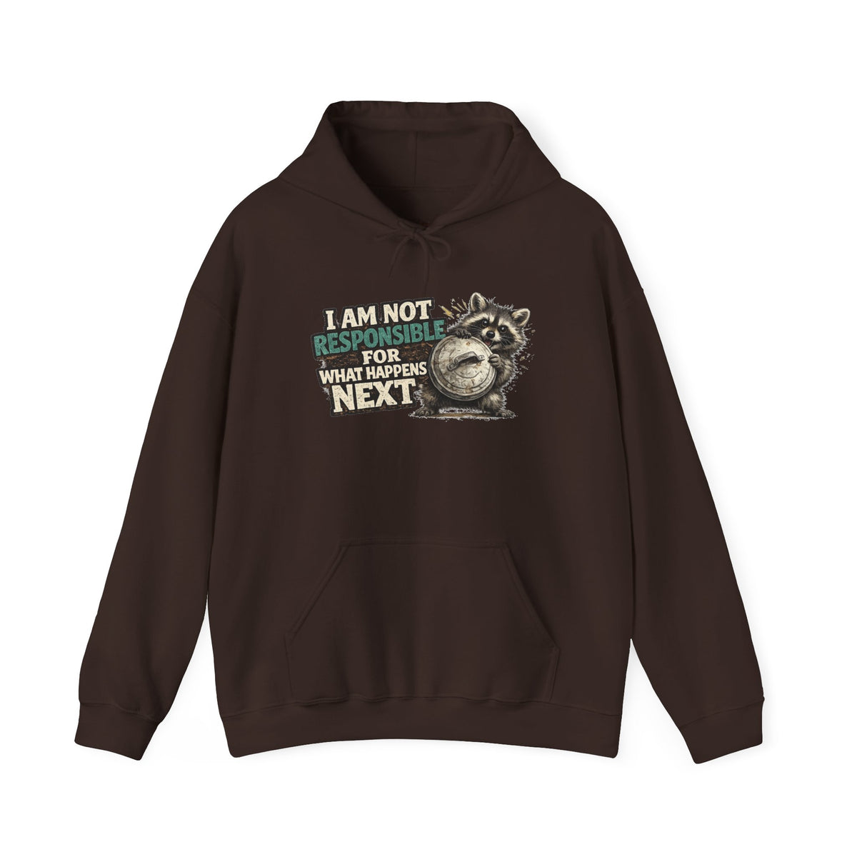 Not Responsible Raccoon Hooded Sweatshirt