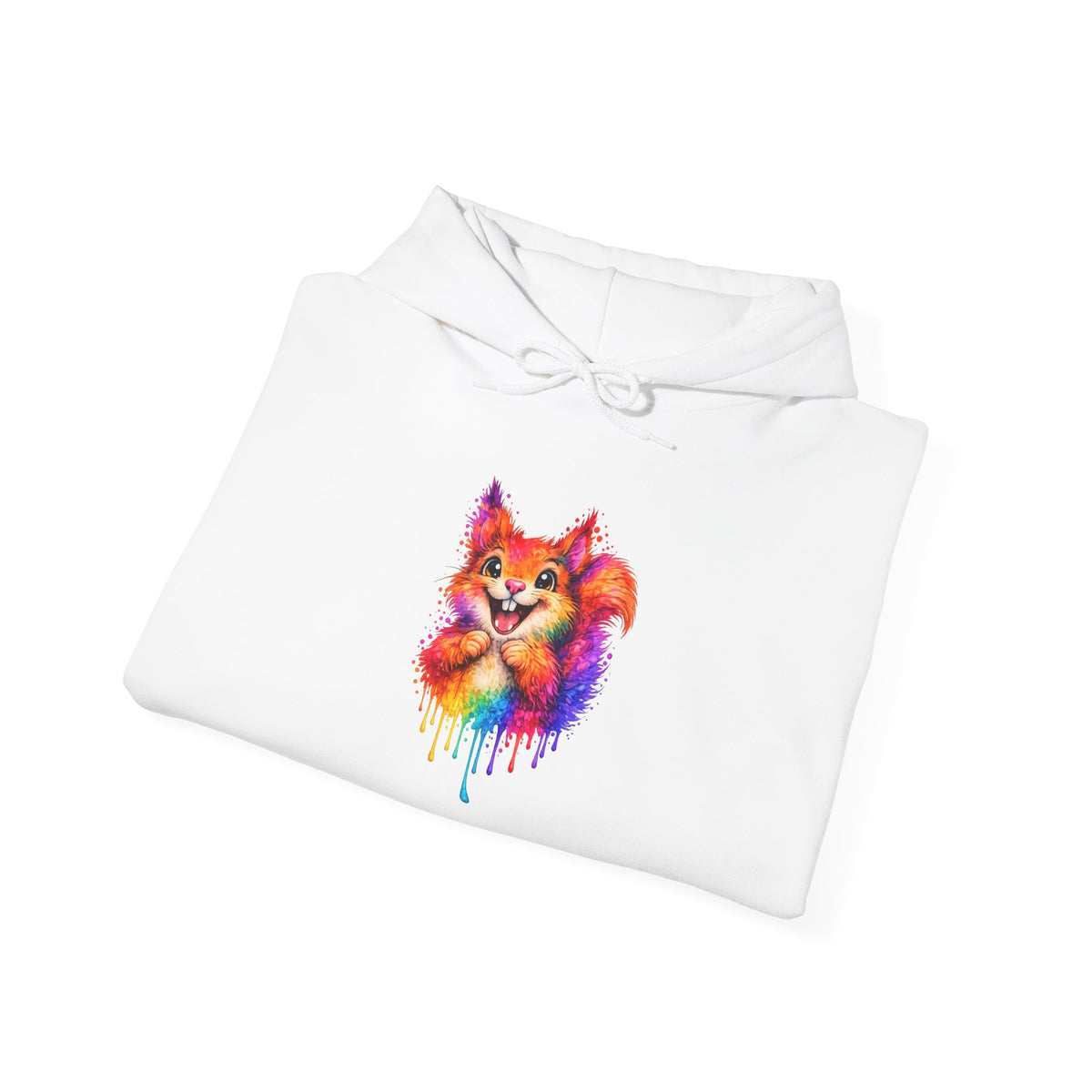 Watercolor Squirrel Hooded Sweatshirt