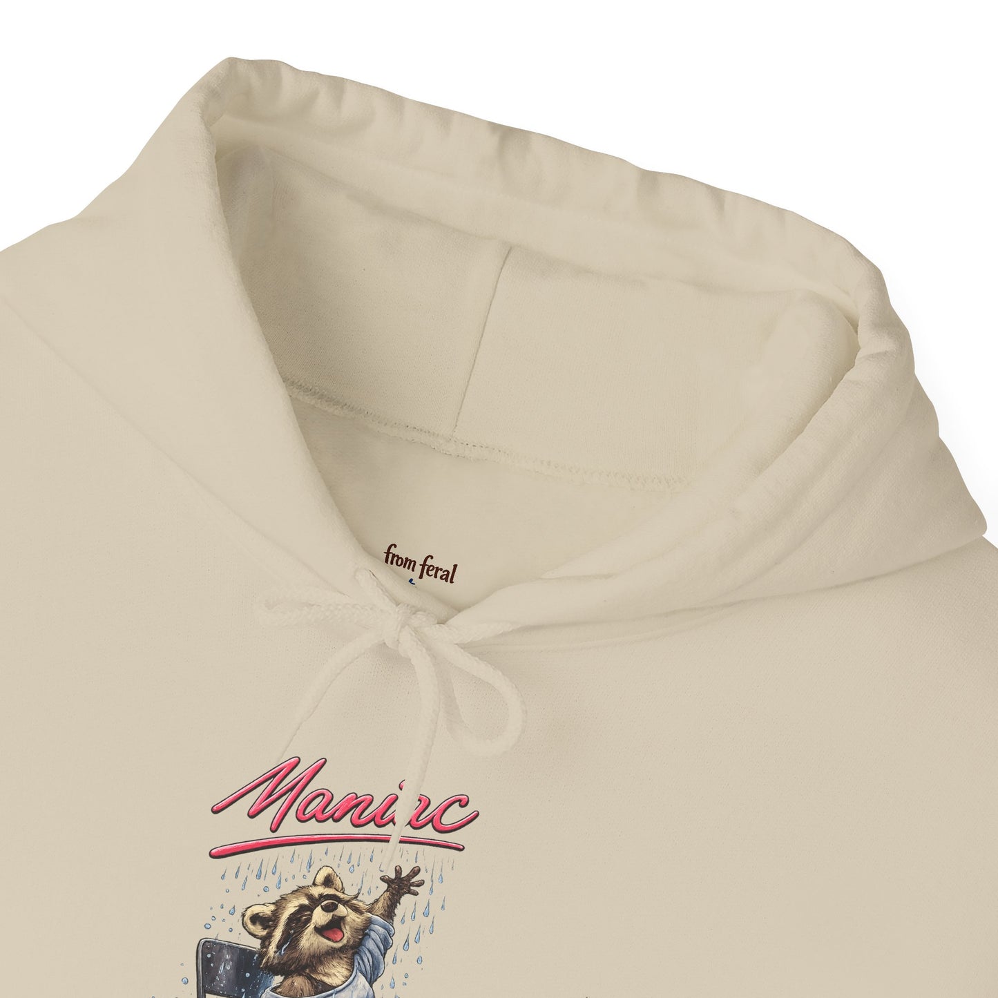 Dancing Raccoon "Maniac" Hooded Sweatshirt