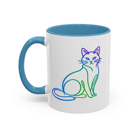 Northern Lights Cat Coffee Mug  (11/15oz)