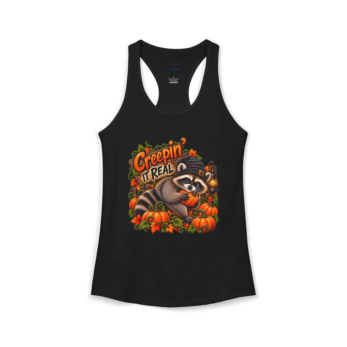 Creepin' Raccoon Racerback Tank