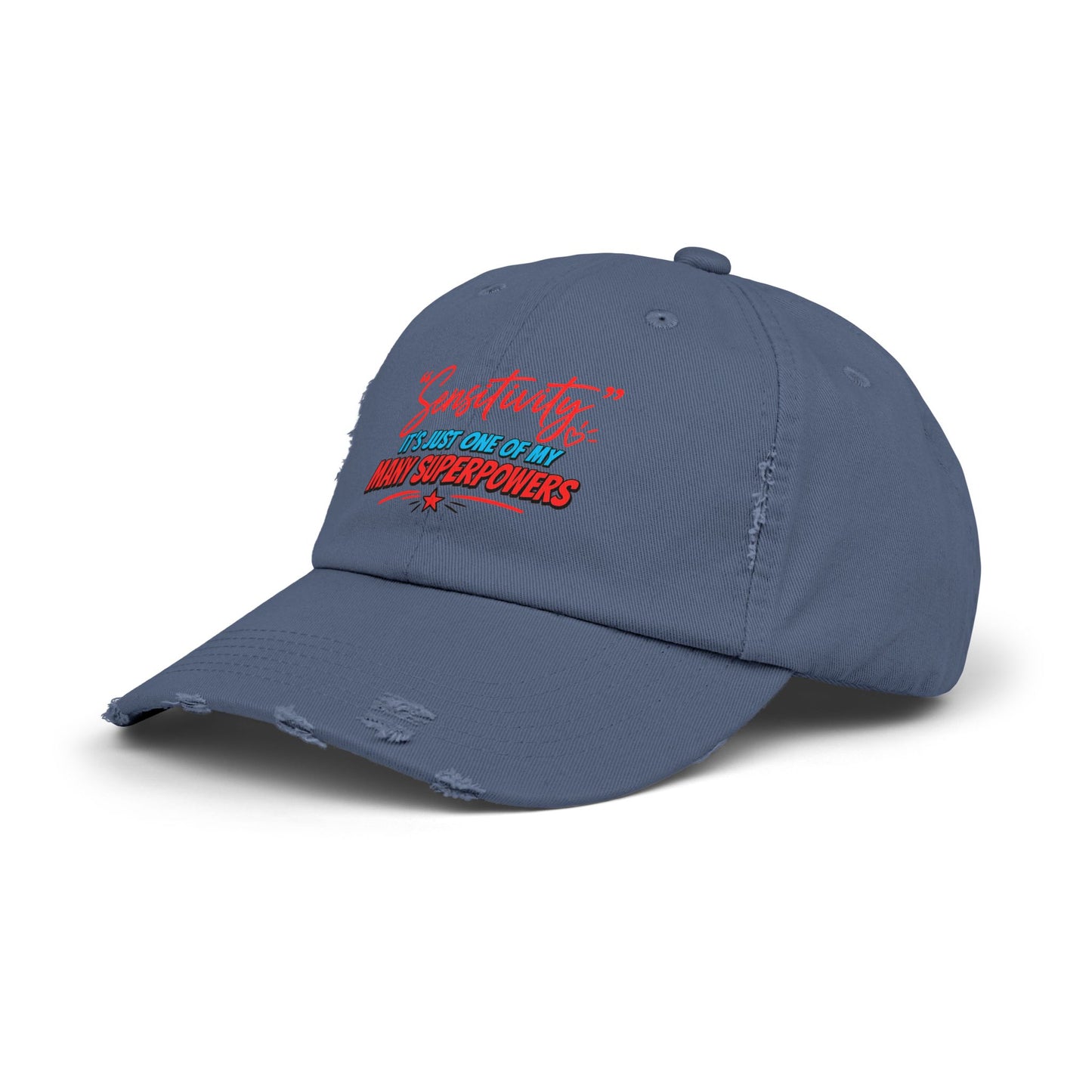 "Sensitivity" Distressed Cap —  Funny Truth Hat