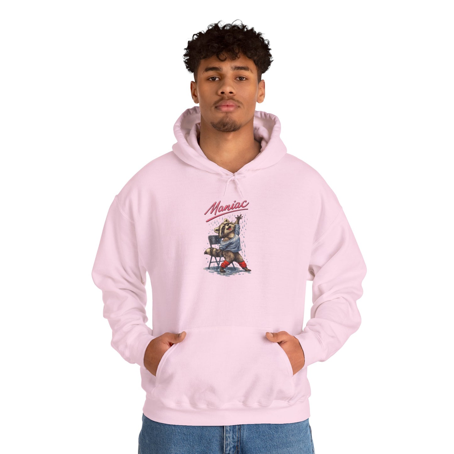 Dancing Raccoon "Maniac" Hooded Sweatshirt