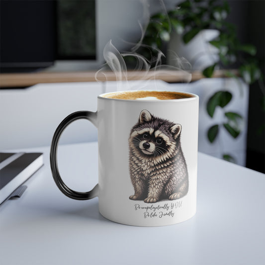 Jimothy The Raccoon Color-Changing Mug  11 oz
